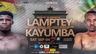 Boxing: Alfred Lamptey vs. Iddi Kayumba 9/4/21