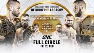 ONE Full Circle Ridder vs. Abbasov 2/25/2022