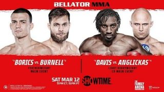 Bellator 276 Borics v Burnell 3/12/22-12th March 2022