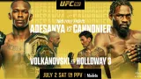 Watch UFC 276 (Adesanya vs Cannonier) 7/2/22 – 2 July 2022