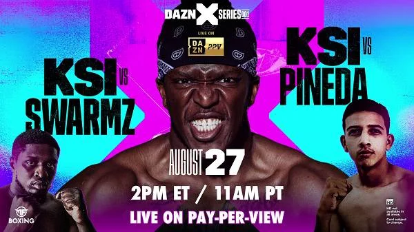 KSI vs Pineda And Swarmz 8/27/22