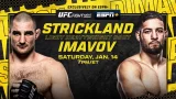UFC Fight Night: Strickland vs Imavov 1/14/23