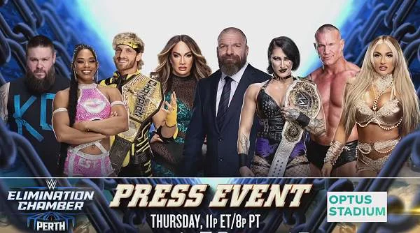 PrePress Conference – WWE Elimination Chamber 2024 Event 2/22/24 