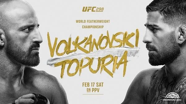 UFC 298 Volkanovski vs. Topuria PPV 2/17/24 