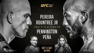 UFC 307 Pereira vs. Rountree Jr. PPV Pay Per View 10/5/24