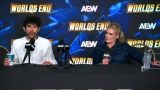 PostShow AEW Worlds End 2024 Media Scrum